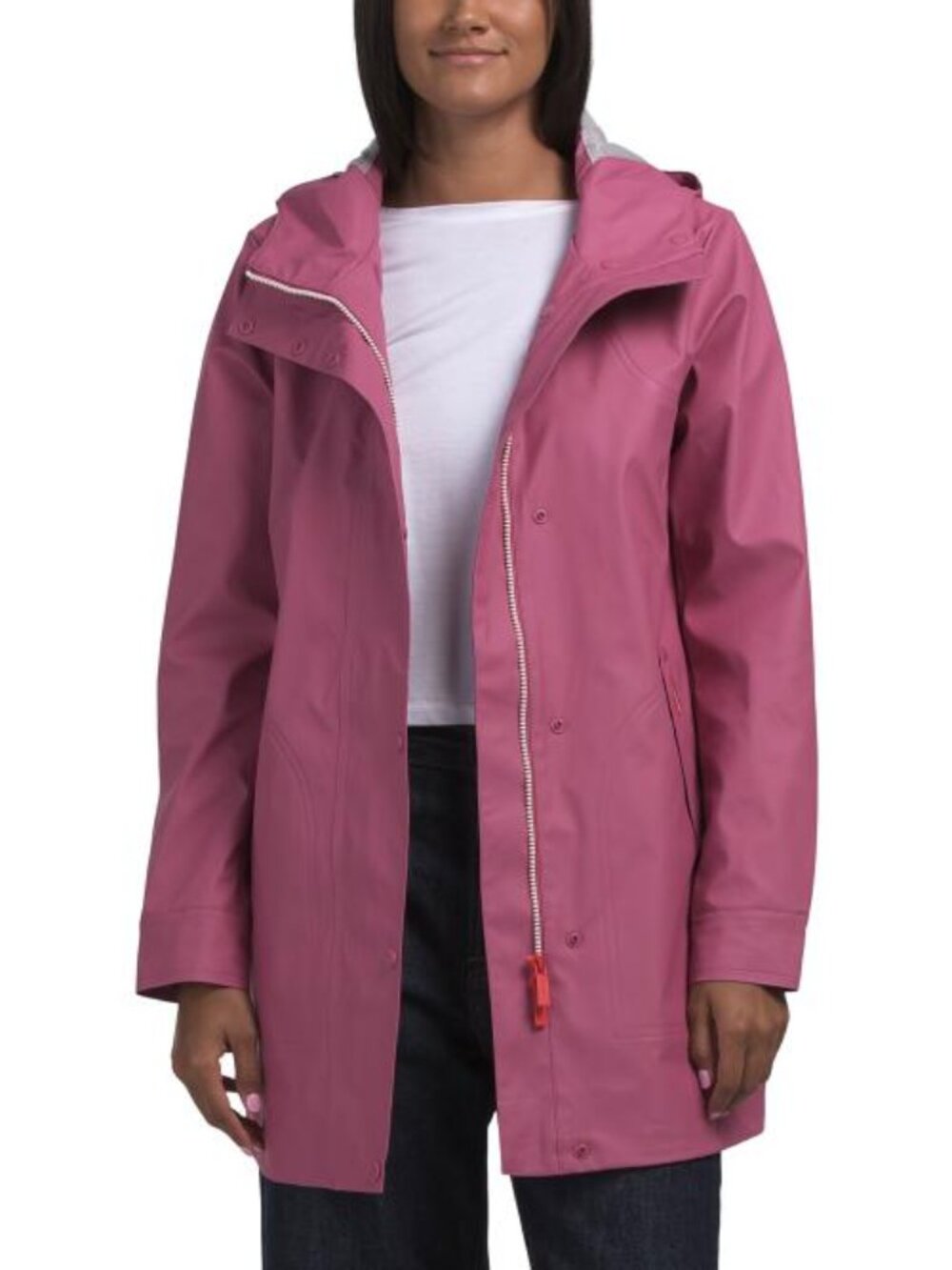 HUNTER Rubberized Mid Length Rain Jacket